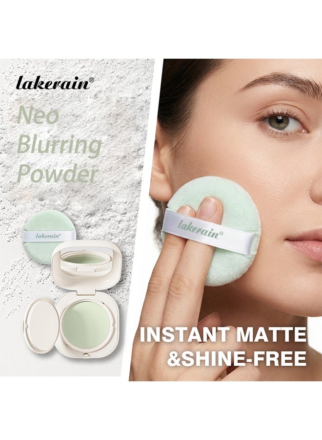 lakerain Neo Blurring Powder, Oil-Control Compact with Pore Blurring, For A Shine-Free, Matte Finish, Smoothing Finish & Travel-Friendly, No-Spill - Image 2